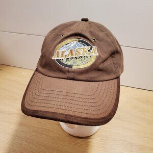 Alaska Hat Strapback Baseball Vintage Cap Dad Trucker Brown